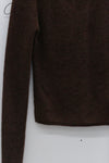 SWAYING 24 Autumn and Winter Low Round Neck Wool Bottoming Shirt SW-SW24AW1T23-ZONG Brown SW24AW1T22